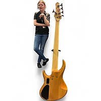 Used MTD Kingston KZ 6 String Natural Electric Bass Guitar
