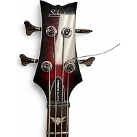Used Schecter Guitar Research Stiletto Extreme 4 String Red Electric Bass Guitar