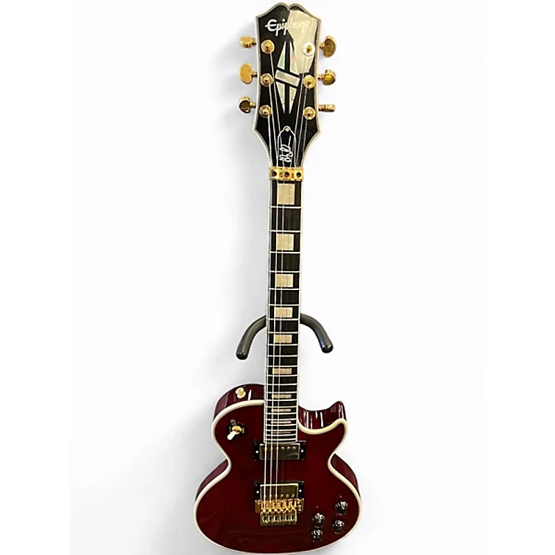 Used Epiphone ALEX LIFESON AXCESS RUBY Solid Body Electric Guitar