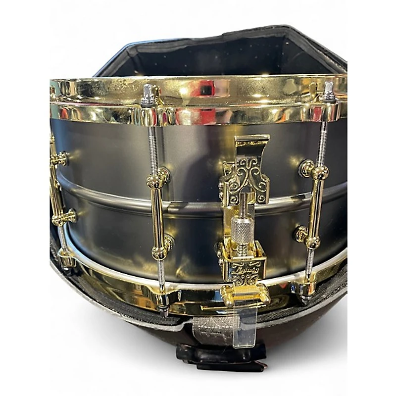 Used Ludwig 6.5X14 Black Beauty Snare Black Drum