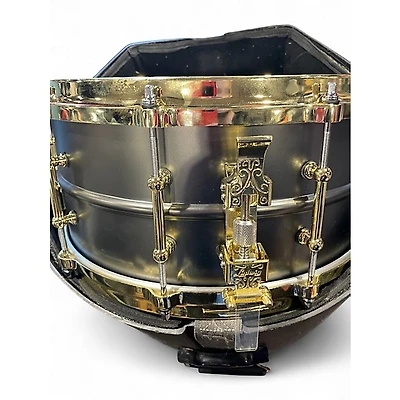 Used Ludwig 6.5X14 Black Beauty Snare Black Drum