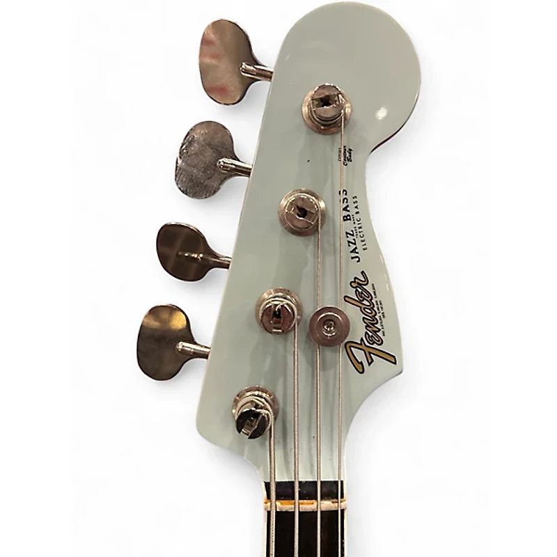 Used Fender Gold Foil Jazz Bass sonic blue Electric Bass Guitar