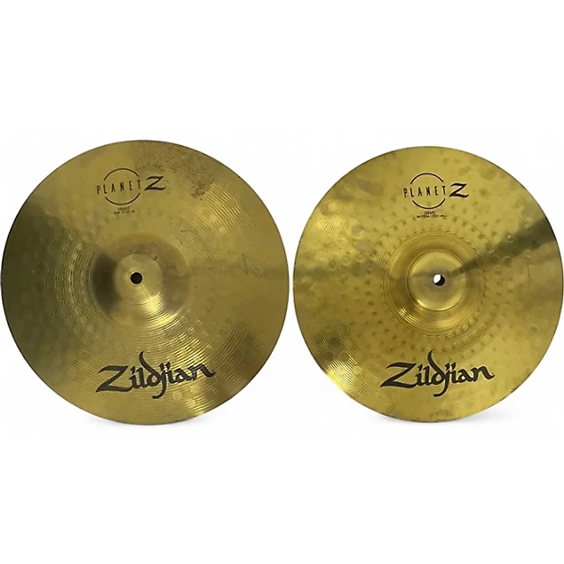 Used Zildjian 13in Planet Z Hi Hat Pair Cymbal