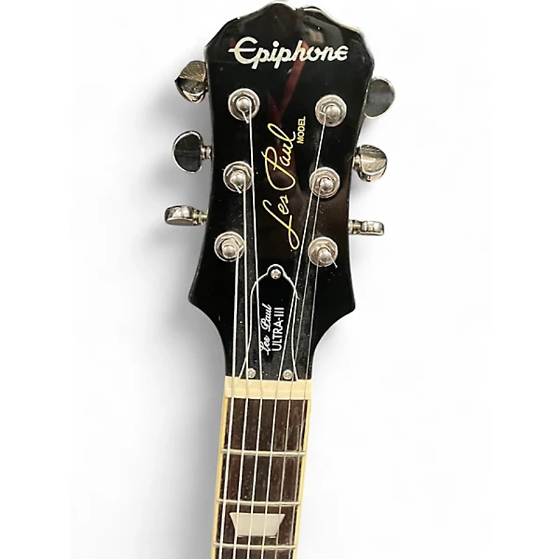 Used Epiphone Les Paul Ultra III Trans Gray Solid Body Electric Guitar