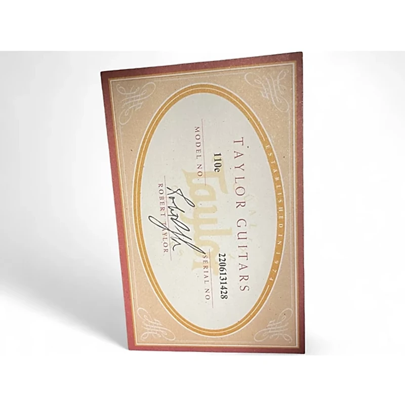 Used Taylor 110E Natural Acoustic Electric Guitar