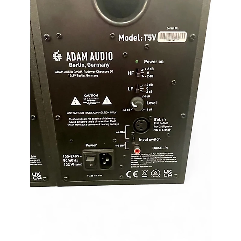 Used ADAM Audio T5V PAIR Powered Monitor