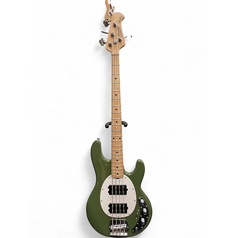 Used Sterling by Music Man RAY4HH Olive Electric Bass Guitar