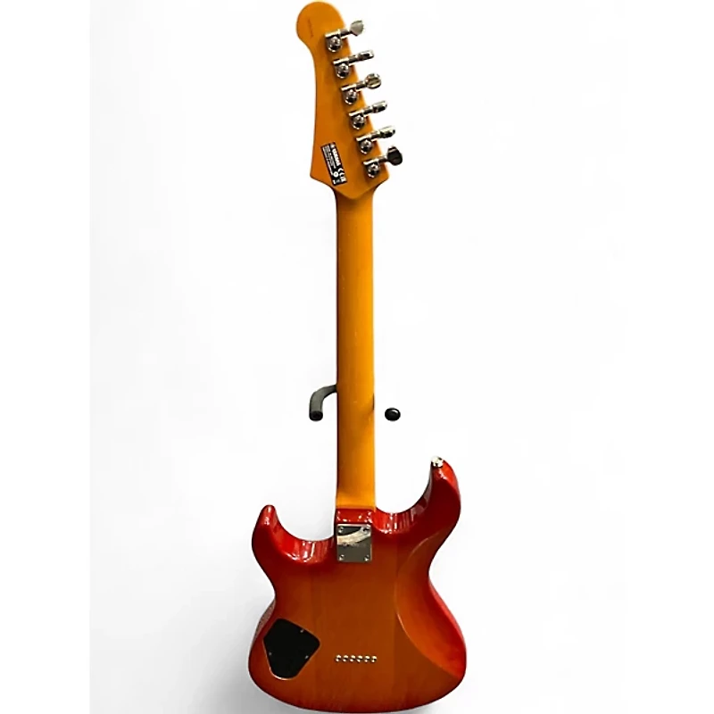 Used Yamaha PAC611HFM Amber Burst Solid Body Electric Guitar