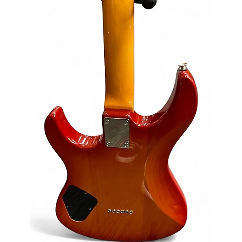 Used Yamaha PAC611HFM Amber Burst Solid Body Electric Guitar