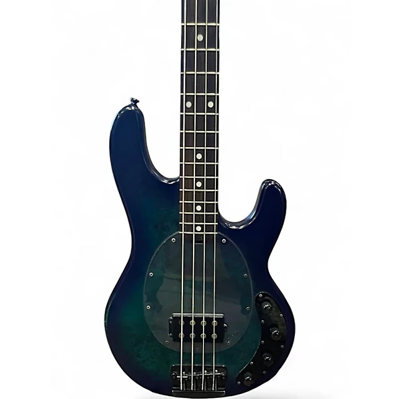 Used Sterling by Music Man Ray34 Blue Burst Electric Bass Guitar