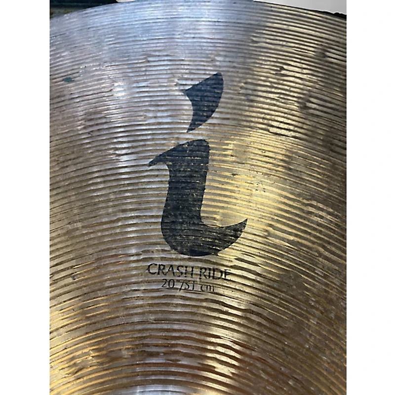 Used Zildjian 20in I CRASH RIDE  Cymbal