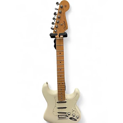 Used Fender Player Stratocaster Olympic White Solid Body Electric Guitar