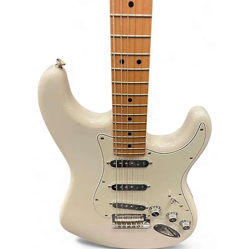 Used Fender Player Stratocaster Olympic White Solid Body Electric Guitar