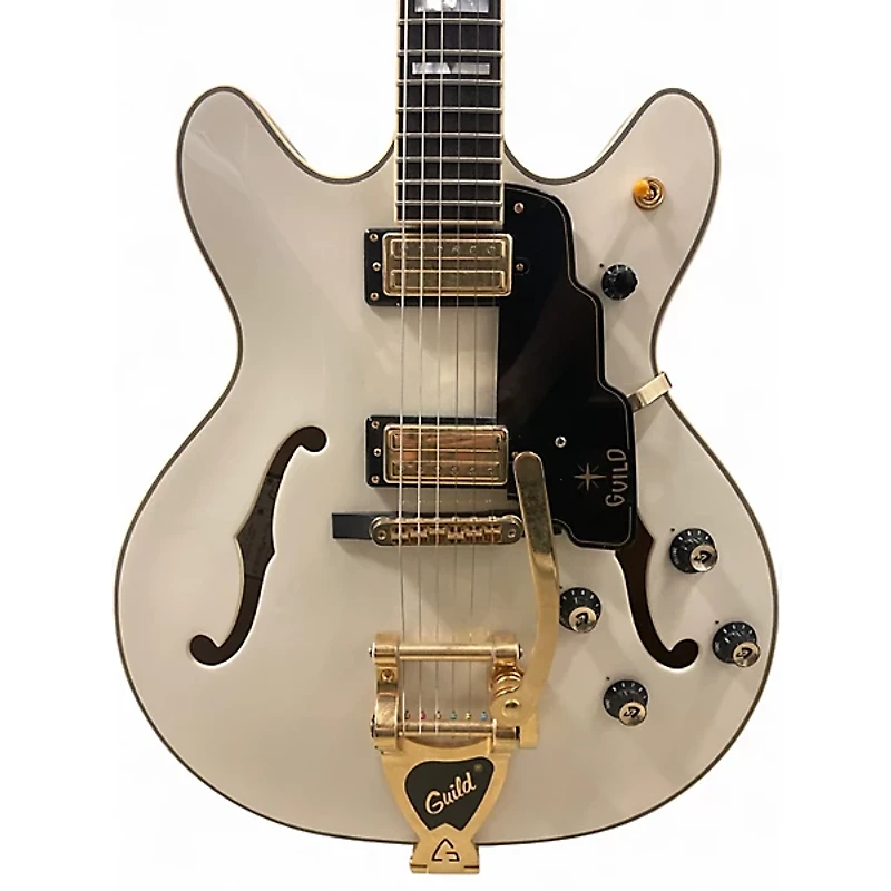 Used Guild STARFIRE VI WHITE Hollow Body Electric Guitar