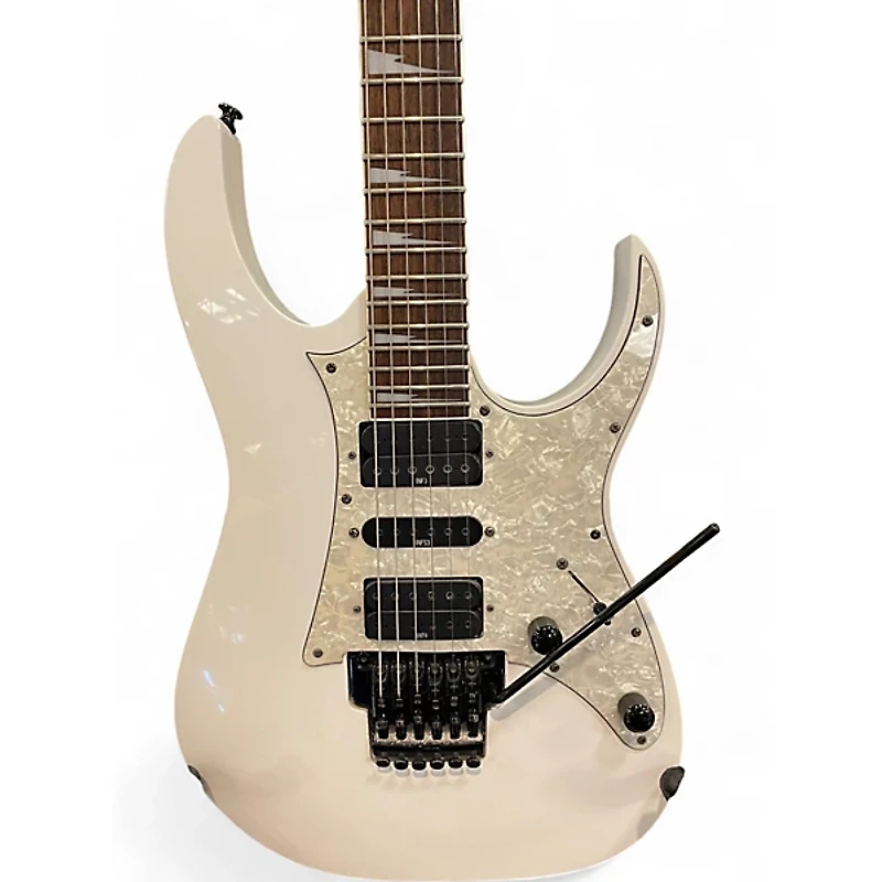 Used Ibanez RG350DX RG Series White Solid Body Electric Guitar