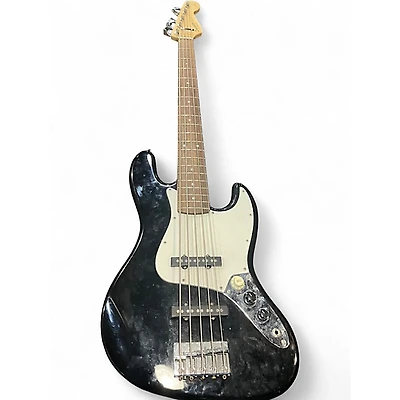 Used Squier Affinity Jazz Bass V 5 String Black Electric Bass Guitar