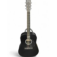 Used Martin DX Johnny Cash Black Acoustic Electric Guitar