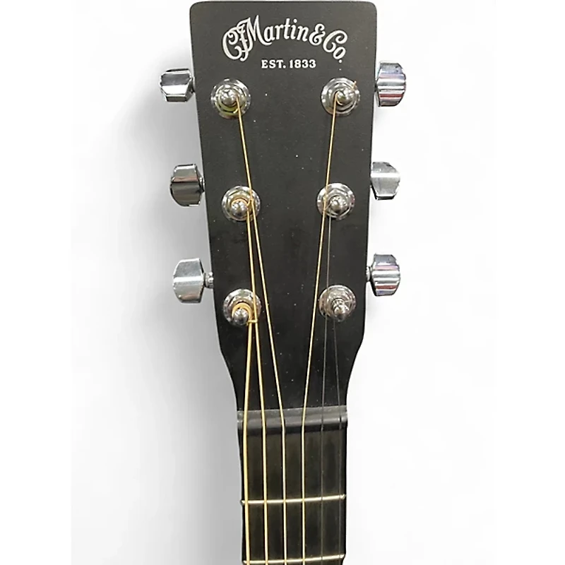 Used Martin DX Johnny Cash Black Acoustic Electric Guitar