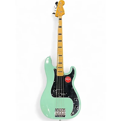 Used Squier Classic Vibe 1970S Precision Bass SURF GREEN Electric Bass Guitar