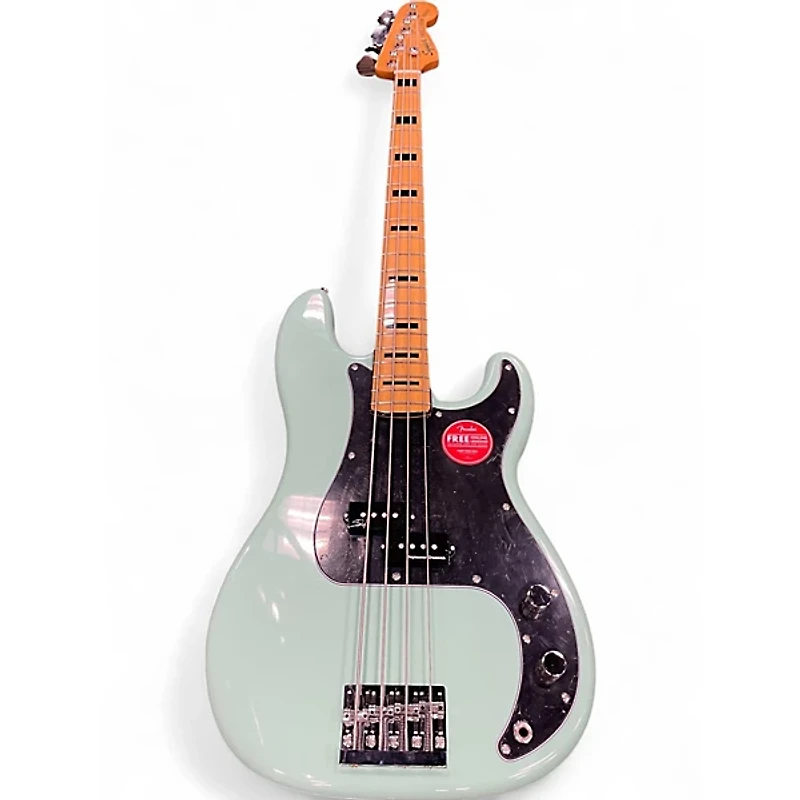 Used Squier Classic Vibe 1970S Precision Bass SURF GREEN Electric Bass Guitar