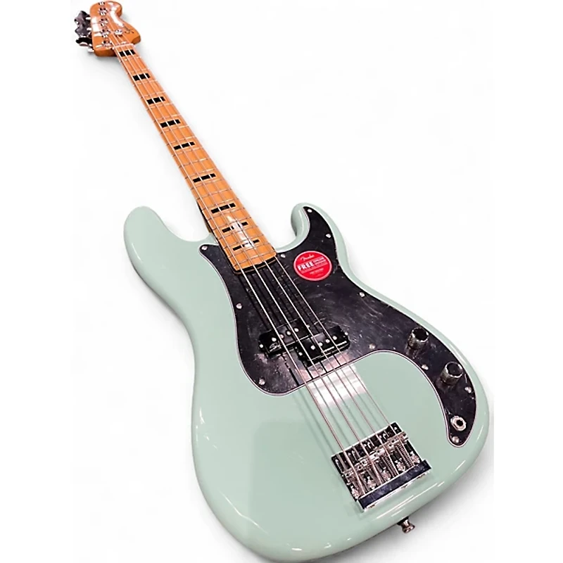 Used Squier Classic Vibe 1970S Precision Bass SURF GREEN Electric Bass Guitar