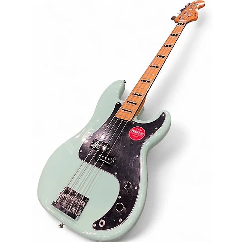 Used Squier Classic Vibe 1970S Precision Bass SURF GREEN Electric Bass Guitar