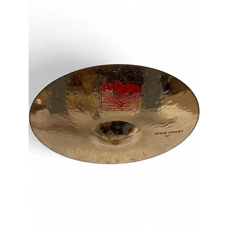 Used Paiste 18in 2002 Wild Crash Cymbal