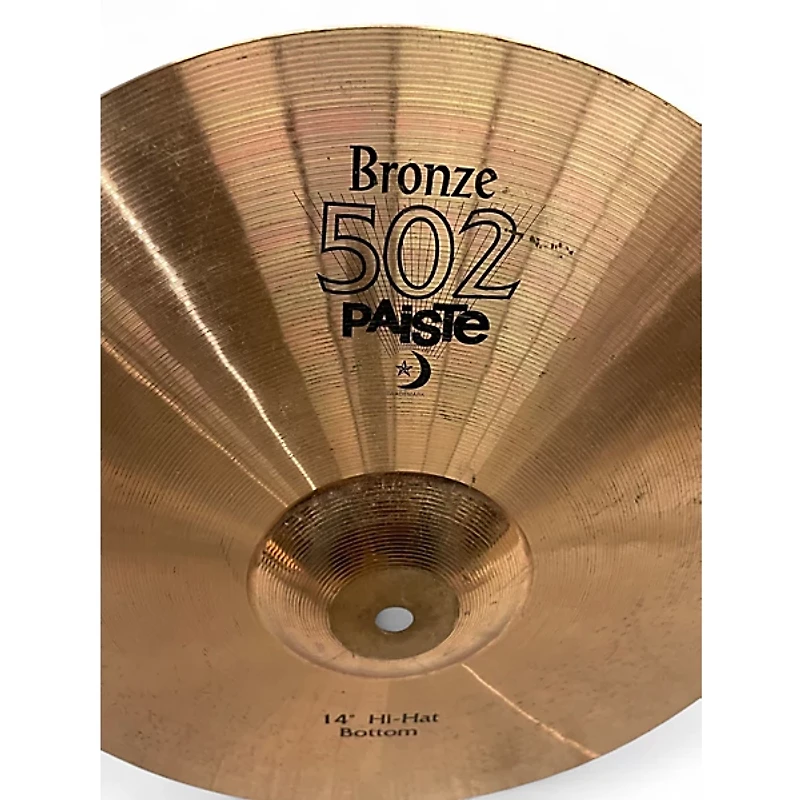 Used Paiste 14in 502 Hi Hat Bottom Cymbal
