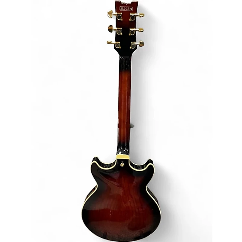 Used Ibanez AM153QA DARK BROWN SUNBURST Hollow Body Electric Guitar