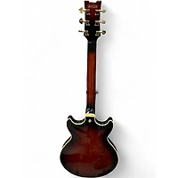 Used Ibanez AM153QA DARK BROWN SUNBURST Hollow Body Electric Guitar