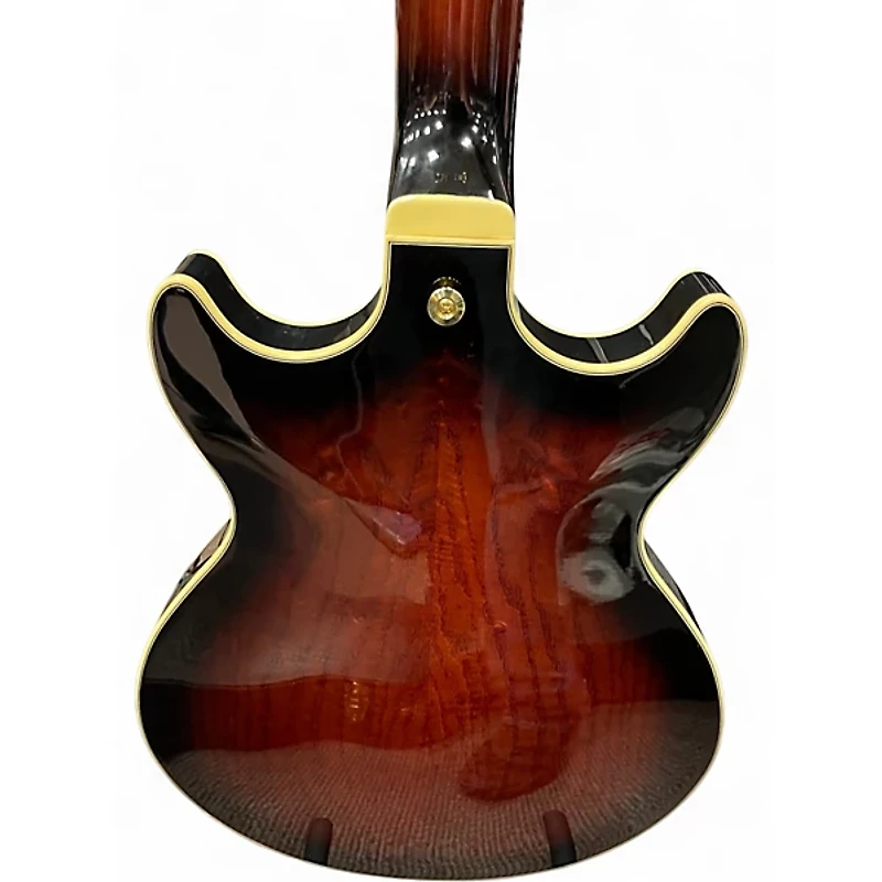 Used Ibanez AM153QA DARK BROWN SUNBURST Hollow Body Electric Guitar