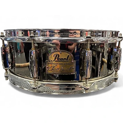 Used Pearl 14X5.5 Chad Smith Snare Black Chrome Drum