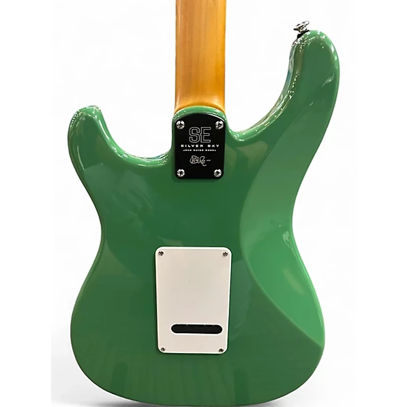 Used PRS SE Silver Sky Seafoam Green Solid Body Electric Guitar