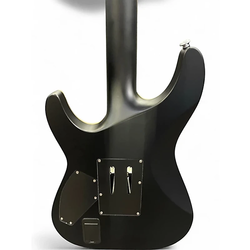 Used Schecter Guitar Research Damien Platinum Flat Black Solid Body Electric Guitar