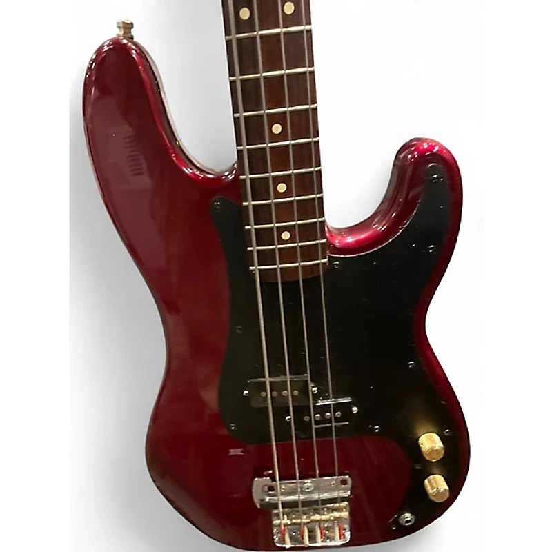 Used Fender Standard Precision Bass Midnight Wine Electric Bass Guitar