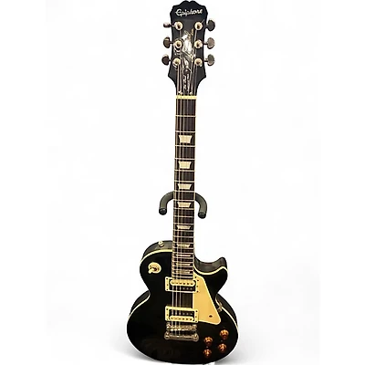 Used Epiphone Les Paul Traditional Pro Black Solid Body Electric Guitar