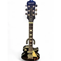 Used Epiphone Les Paul Traditional Pro Black Solid Body Electric Guitar