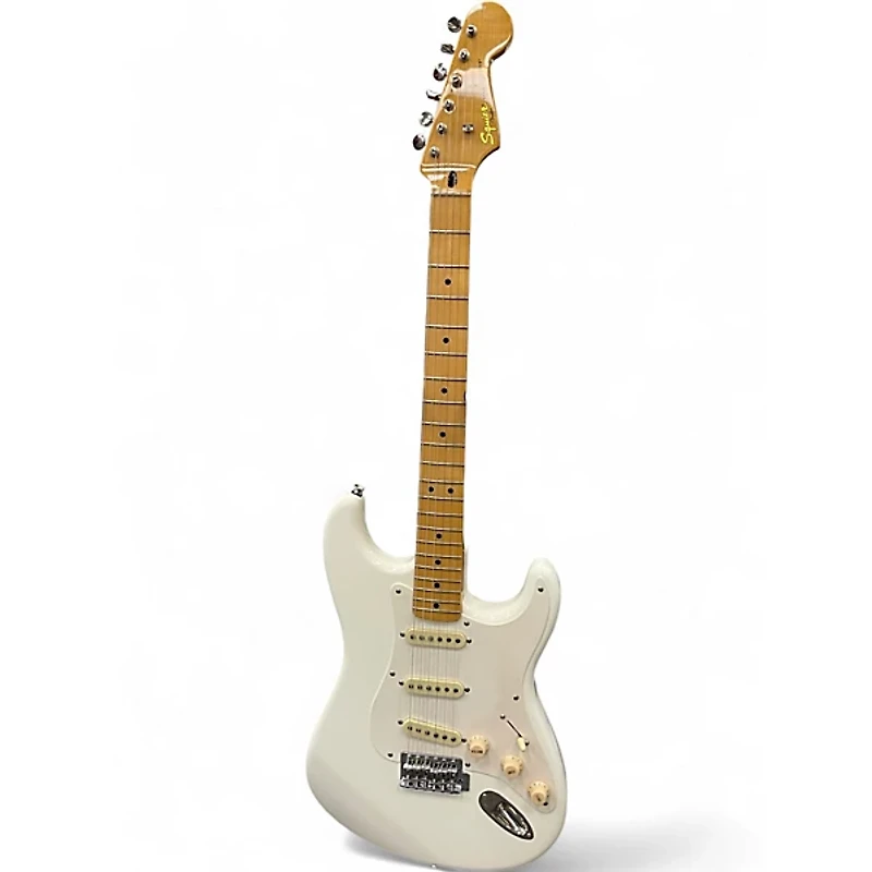 Used Squier Classic Vibe Stratocaster Olympic White Solid Body Electric Guitar