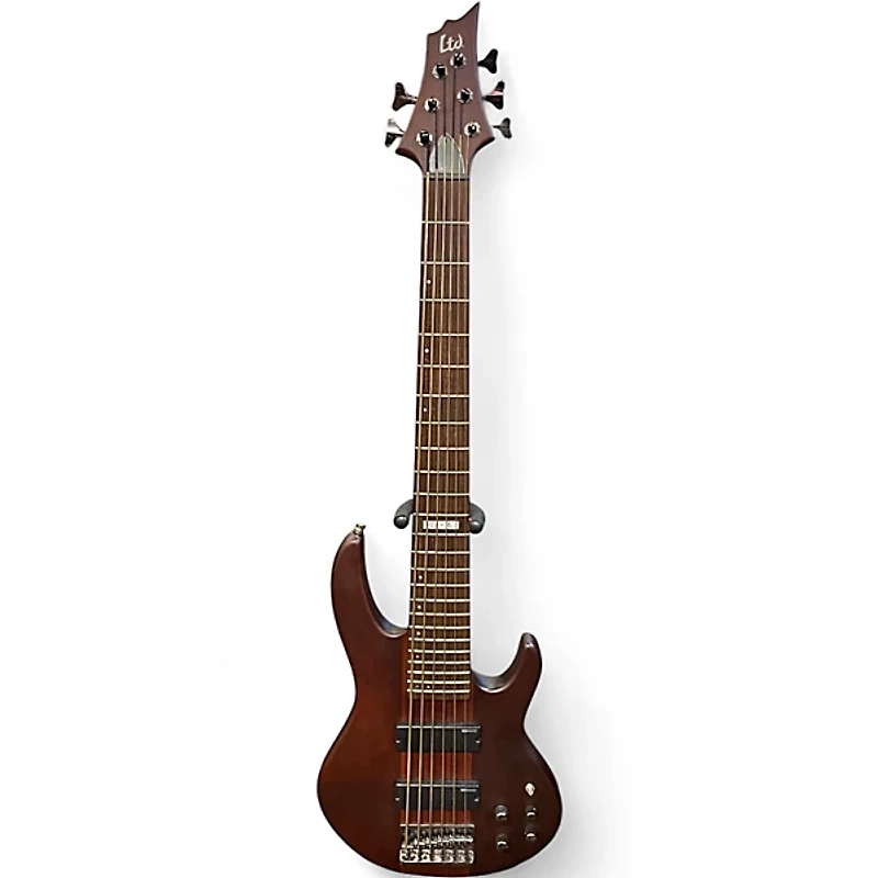 Used ESP LTD D6 6 String Mahogany Electric Bass Guitar