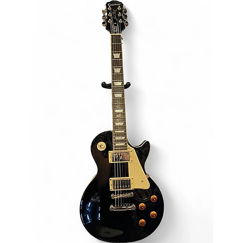 Used Epiphone Les Paul Standard Ebony Solid Body Electric Guitar