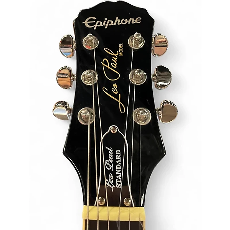 Used Epiphone Les Paul Standard Ebony Solid Body Electric Guitar