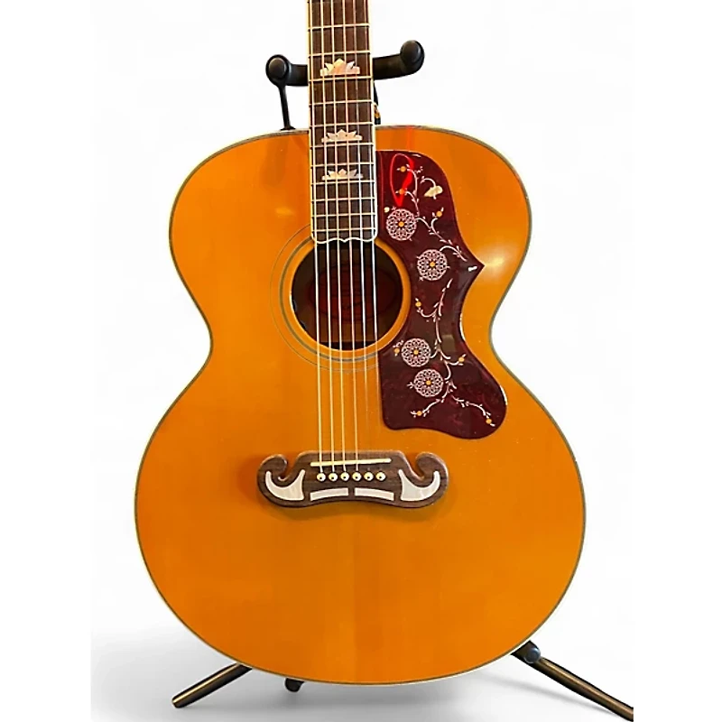 Used Epiphone J200 Natural Acoustic Electric Guitar