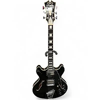 Used D'Angelico Premier Series DC BLACK Hollow Body Electric Guitar