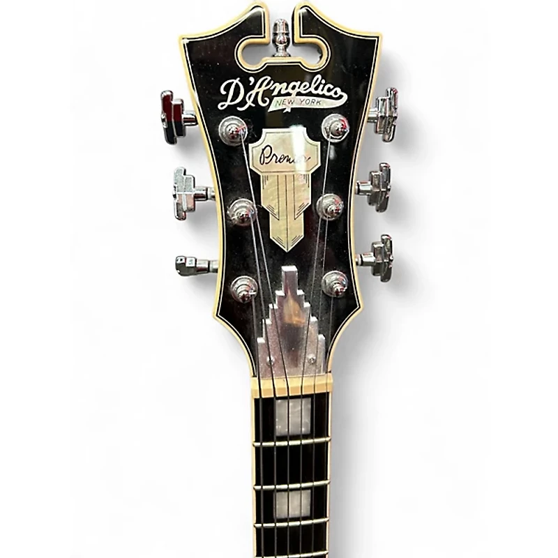 Used D'Angelico Premier Series DC BLACK Hollow Body Electric Guitar
