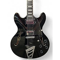 Used D'Angelico Premier Series DC BLACK Hollow Body Electric Guitar