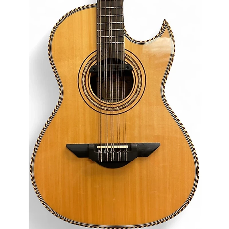 Used H. Jimenez LBQ1E BAJO QUINTO Natural Acoustic Guitar