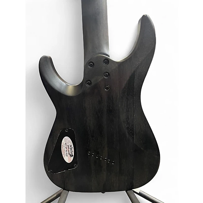 Used Schecter Guitar Research Omen Elite 7MS Charcoal Solid Body Electric Guitar