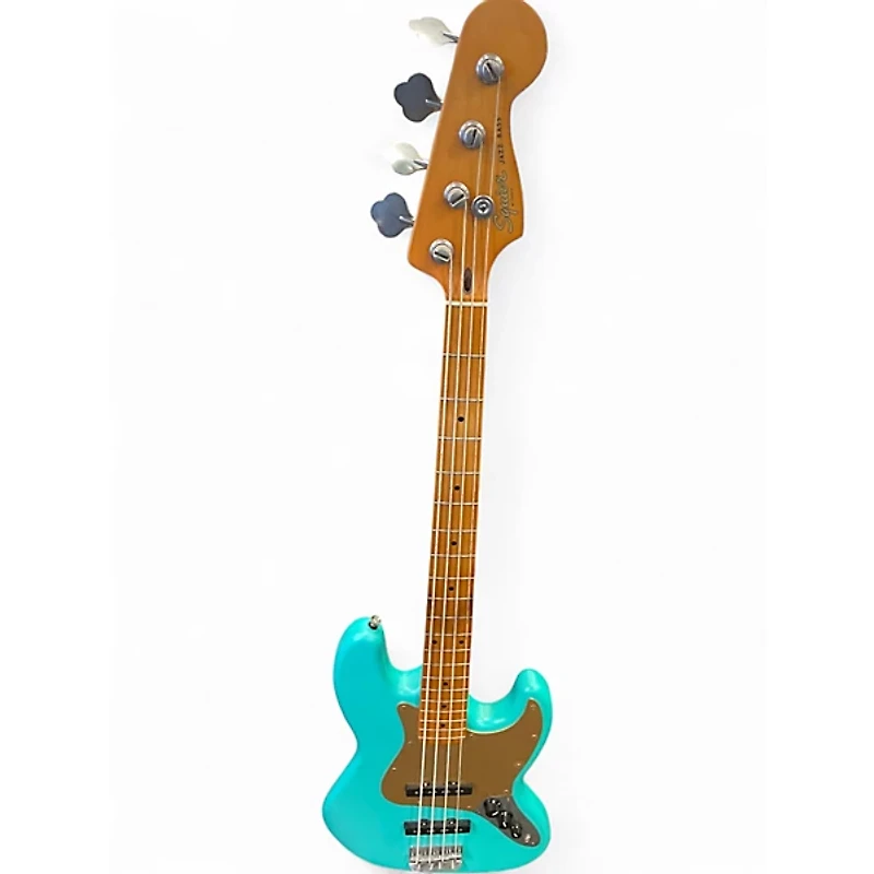 Used Squier 40TH ANNIVERSARY JAZZ BASS Seafoam Green Electric Bass Guitar
