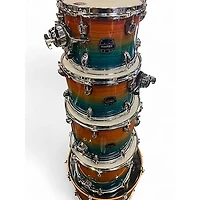 Used Mapex 6 Piece Studioease FAST TOM 6-Piece SHELL PACK OCEAN SUNSET Drum Kit