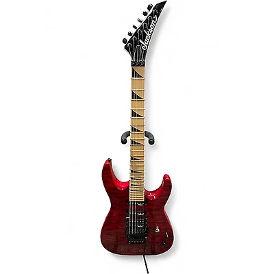 Used Jackson JS34Q Trans Red Solid Body Electric Guitar